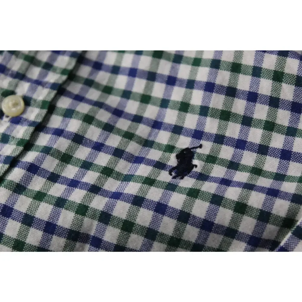 Ralph Lauren Polo Blue Label Gingham Long Sleeves Button Down Shirt Size 5